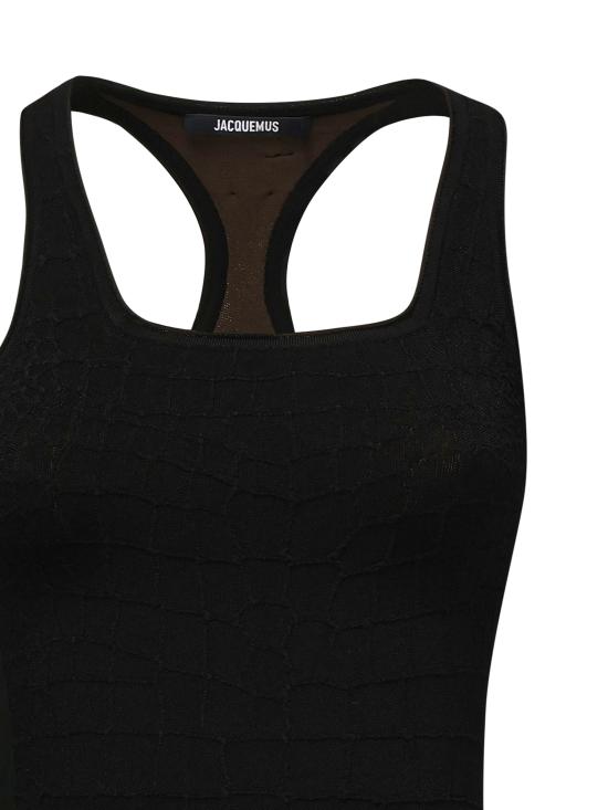 25SS 자크뮈스 미디 원피스 251KN572 2429990 Black - JACQUEMUS