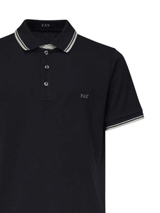 25SS 페이 폴로 티셔츠 NPMB250140STDW U806 Black - FAY