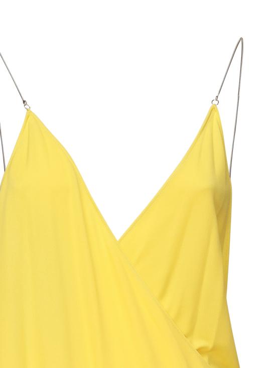 25FW 알라이아 미디 원피스 AA9R2588J077A 235 JAUNE ACIDULE - ALAIA