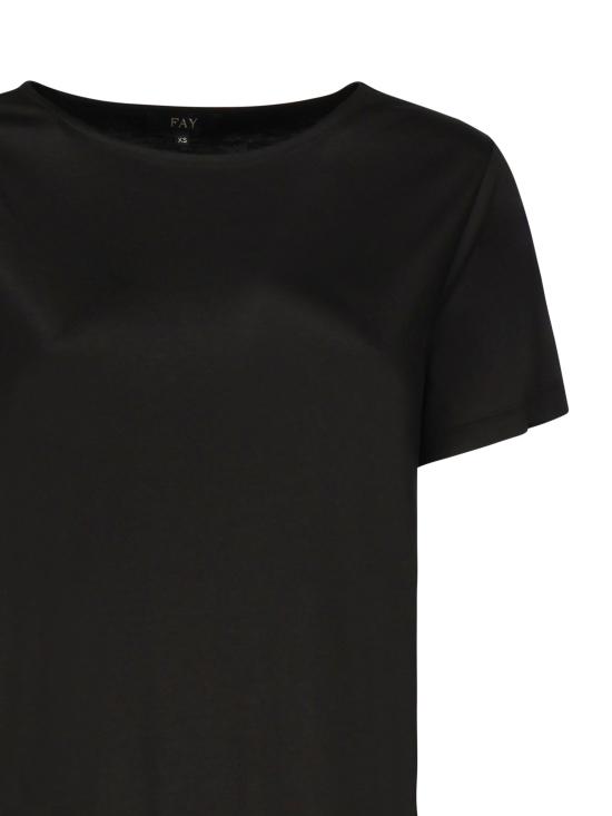 25SS 페이 반팔 티셔츠 NPWB2506150XBA B999 Black - FAY