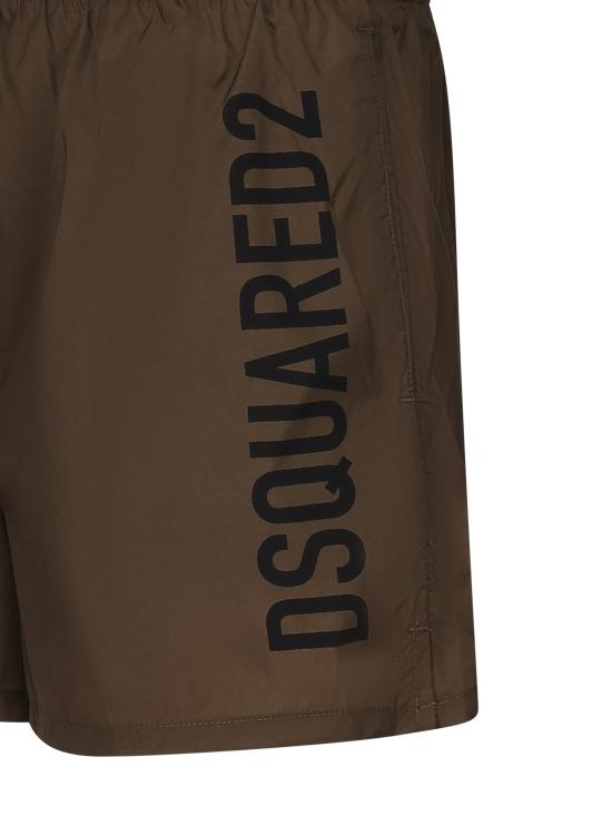 25FW 디스퀘어드2 스윔팬츠 D7B646000 307 MILITARY GREEN BLACK - DSQUARED2