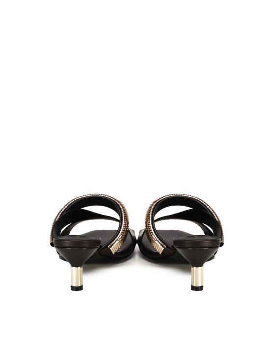 25SS 줄리아노 갈리아노 뮬/슬리퍼 GAYA OLD ACCIAIO Black - GIULIANO GALIANO