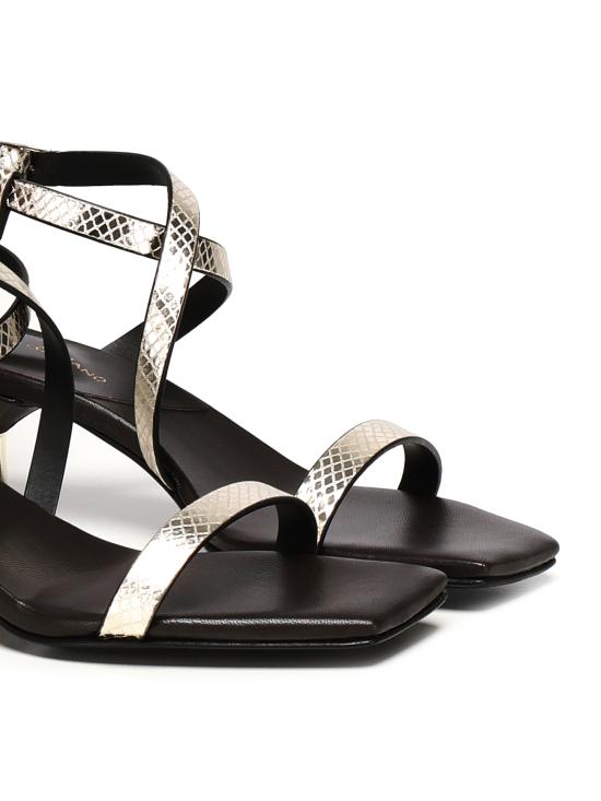 25SS 줄리아노 갈리아노 샌들 GIOVY RETTILE PLAT Golden - GIULIANO GALIANO