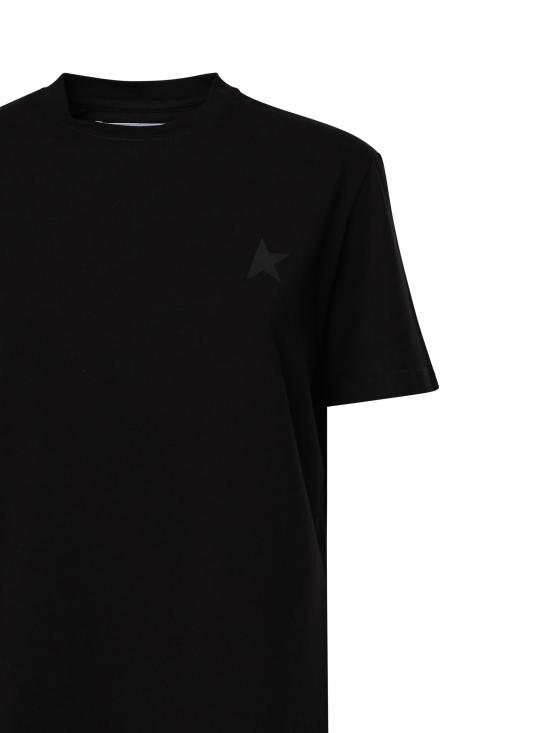 25SS 골든구스 반팔 티셔츠 GWP01220 P00059390100 Black - GOLDEN GOOSE