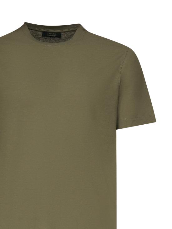 26SS 자노네 반팔 티셔츠 815194 ZG380Z4115 Army green - ZANONE