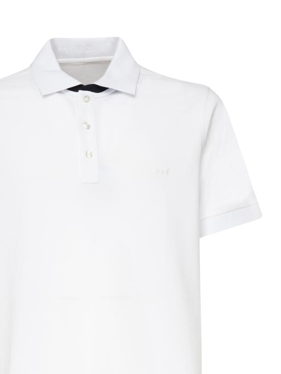 25SS 페이 폴로 티셔츠 NPMB250135STDW B001 White - FAY