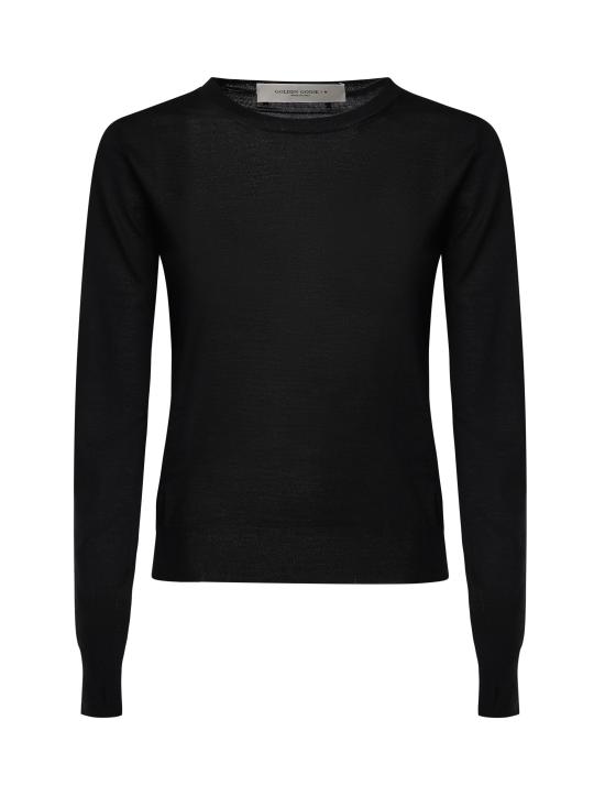 25SS 골든구스 스웨터 GWP00952 P00066590100 Black - GOLDEN GOOSE