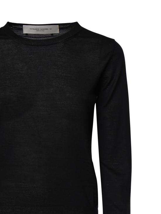 25SS 골든구스 스웨터 GWP00952 P00066590100 Black - GOLDEN GOOSE