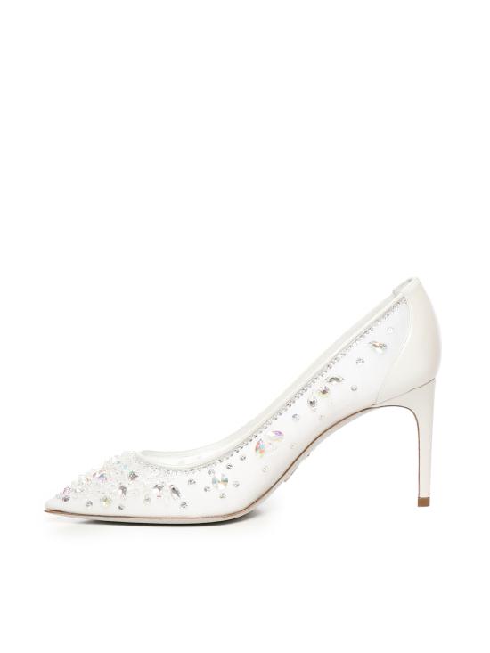 25SS 르네 카오빌라 힐/펌프스 C12292 080CRINV155 White - RENE CAOVILLA