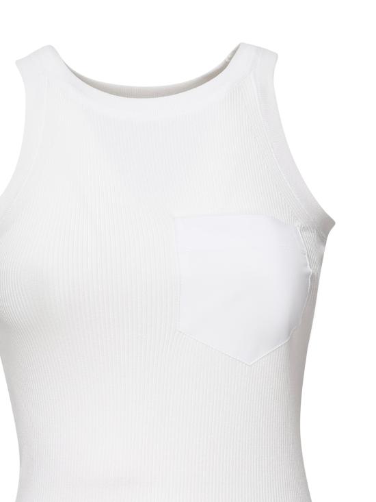 25SS 스포트막스 민소매 티셔츠 2512361072600 001 White - SPORTMAX