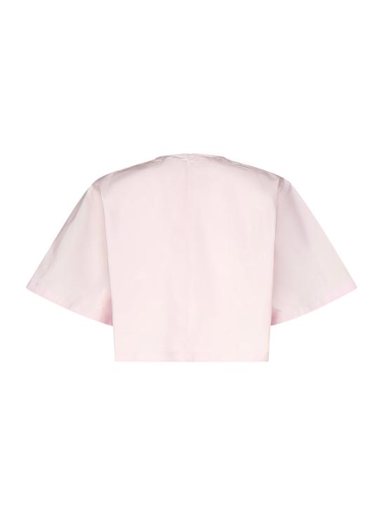 25FW 알라이아 반팔 티셔츠 AA9H1193W039A 416 Rose pale - ALAIA