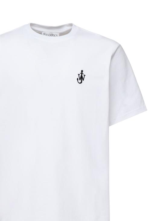 25SS JW앤더슨 반팔 티셔츠 JT0257 PG1510001 White - JW ANDERSON