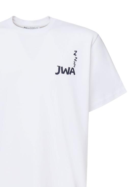 25SS JW앤더슨 반팔 티셔츠 JT0271 PG1510001 White - JW ANDERSON