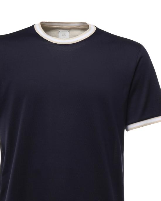 25SS 일레븐티 반팔 티셔츠 K75TSHK05TES0K267 110201 blue beige white - ELEVENTY