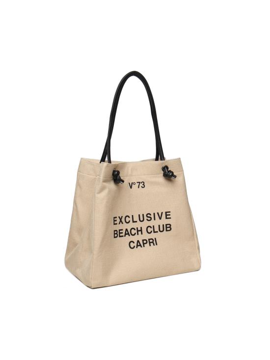 25SS 브이73 숄더백 73BS92701 BEACH CLUBNATURALE NERO Beige - V73