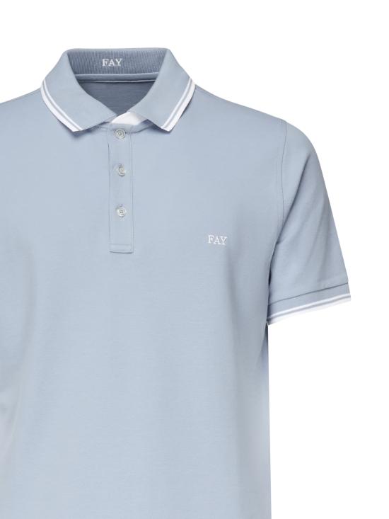 25SS 페이 폴로 티셔츠 NPMB250140STDW U602 Blue - FAY