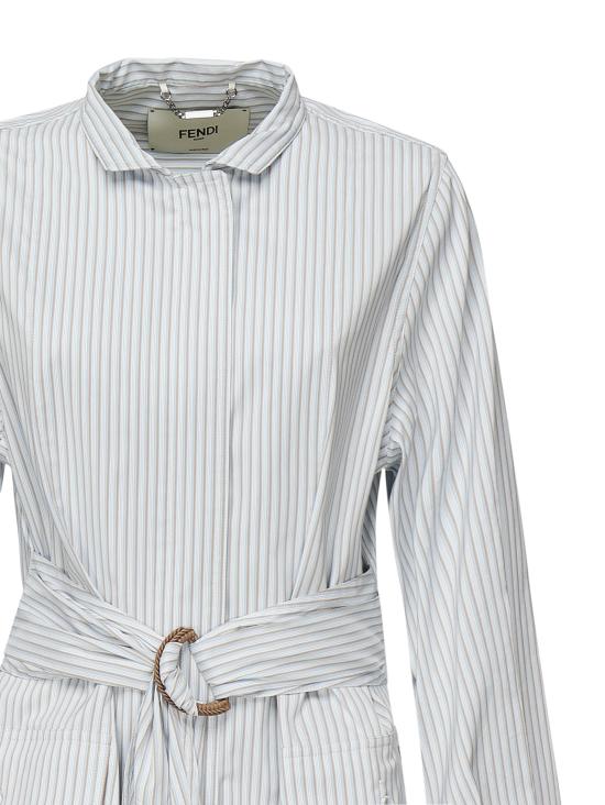 25FW 펜디 셔츠 FJ7621 AQ3LF1SA1 Blue - FENDI