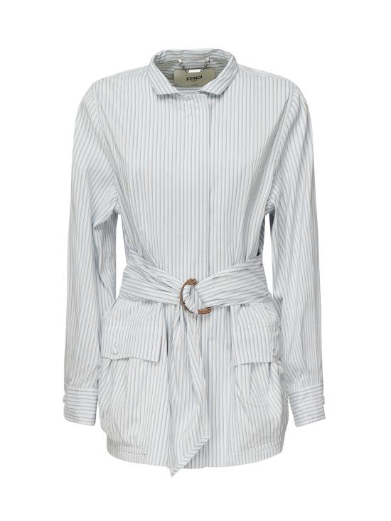 25FW 펜디 셔츠 FJ7621 AQ3LF1SA1 Blue - FENDI