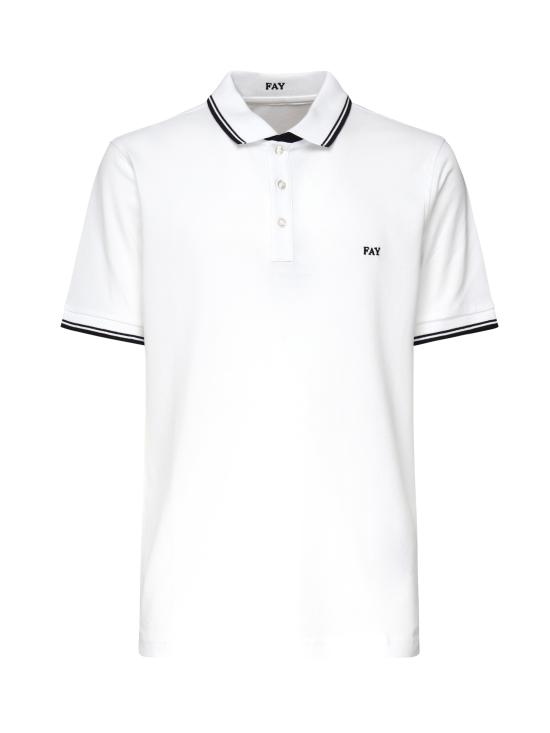 25SS 페이 폴로 티셔츠 NPMB250140STDW B001 White - FAY