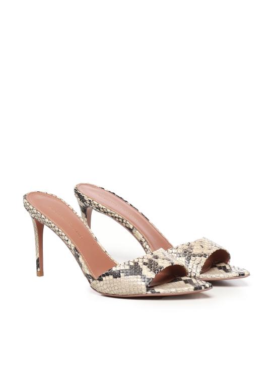 25SS 줄리아노 갈리아노 뮬/슬리퍼 ALIXIA80 PITONEROCCIA STONE - GIULIANO GALIANO