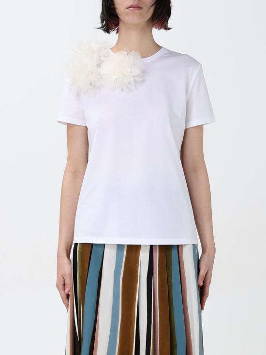 25SS 막스마라 스튜디오 반팔 티셔츠 2516941024600 009 White