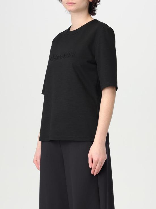 25FW 막스마라 반팔 티셔츠 2511941048600 003 Black - MAX MARA