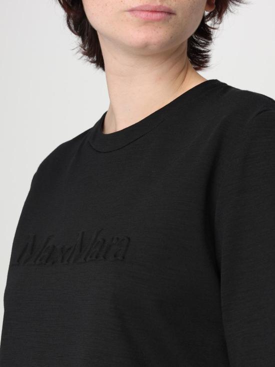 25FW 막스마라 반팔 티셔츠 2511941048600 003 Black - MAX MARA