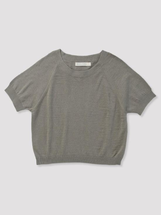  미셀라 그렉 반팔 티셔츠 미카엘라 그렉 포그 그린 라글런 티셔츠 - MICAELA GREG