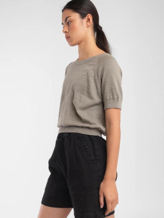  미셀라 그렉 반팔 티셔츠 미카엘라 그렉 포그 그린 라글런 티셔츠