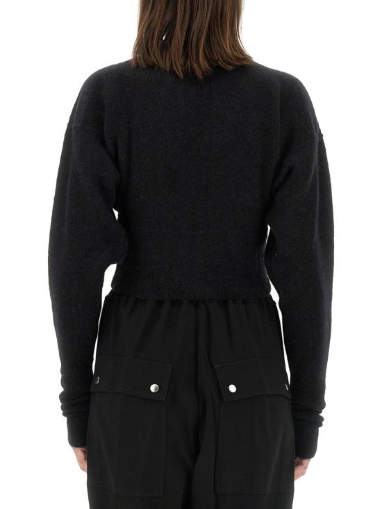 25SS 릭 오웬스 스웨터 RO02D3661 KWPL09 BLACK - RICK OWENS