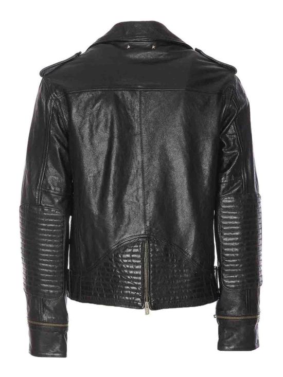26SS 골든구스 바이커 자켓 GMP02258P00119590100 Black - GOLDEN GOOSE