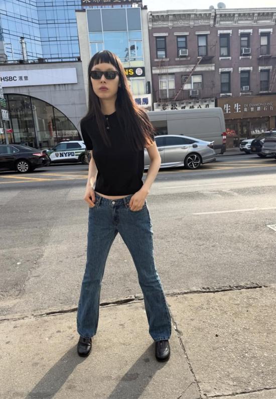  스틸히어 데님 팬츠 스틸 히어 뉴욕 투모로우 진 클래식 블루 진 - STILL HERE