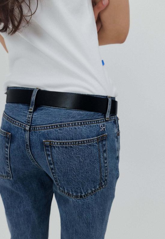  스틸히어 데님 팬츠 스틸 히어 뉴욕 투모로우 진 클래식 블루 진 - STILL HERE