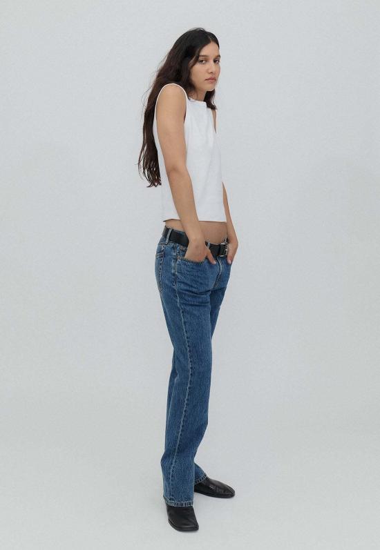  스틸히어 데님 팬츠 스틸 히어 뉴욕 투모로우 진 클래식 블루 진 - STILL HERE