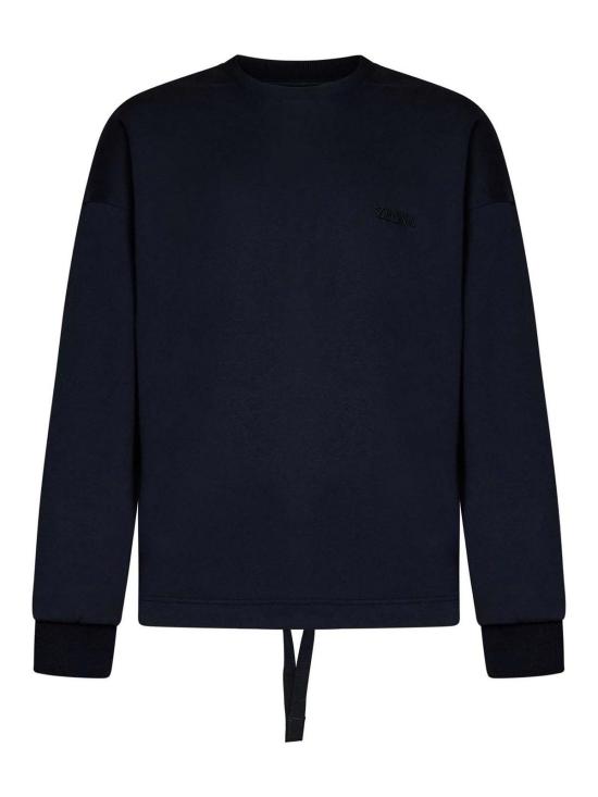25FW 에르메네질도제냐 긴팔 티셔츠 N6MGI1830412 Blue