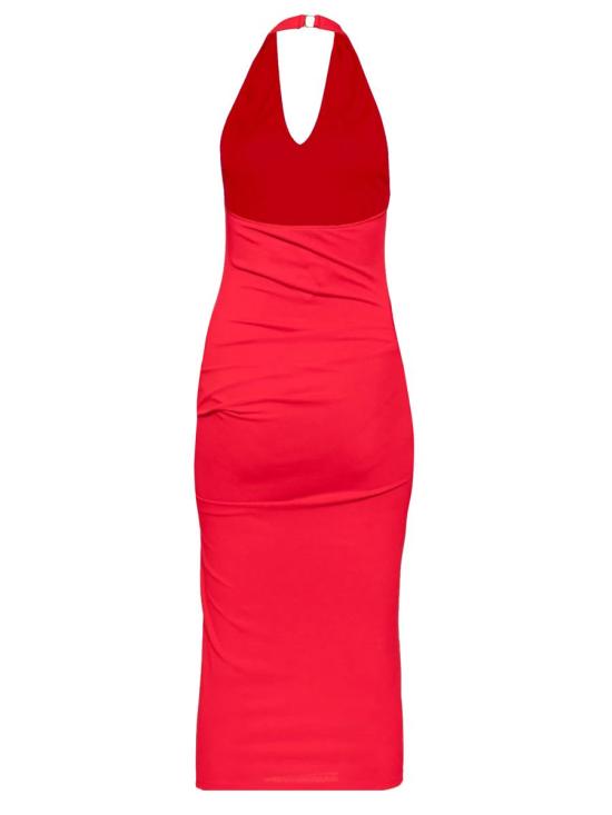 25SS 자크뮈스 미디 원피스 251DR2321026471 RED 1 - JACQUEMUS