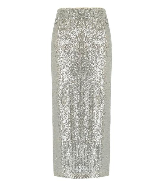 25SS 위켄드막스마라 롱 스커트 2515771011600 001 S Silver