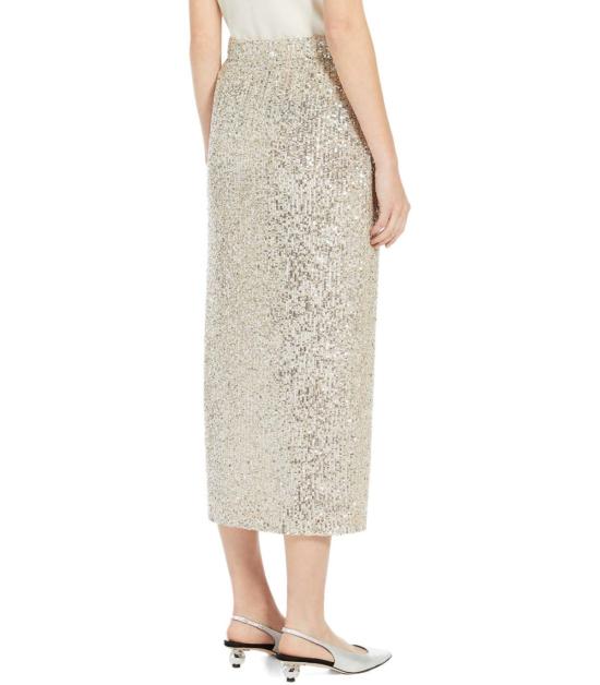 25SS 위켄드막스마라 롱 스커트 2515771011600 001 S Silver - WEEKEND MAX MARA