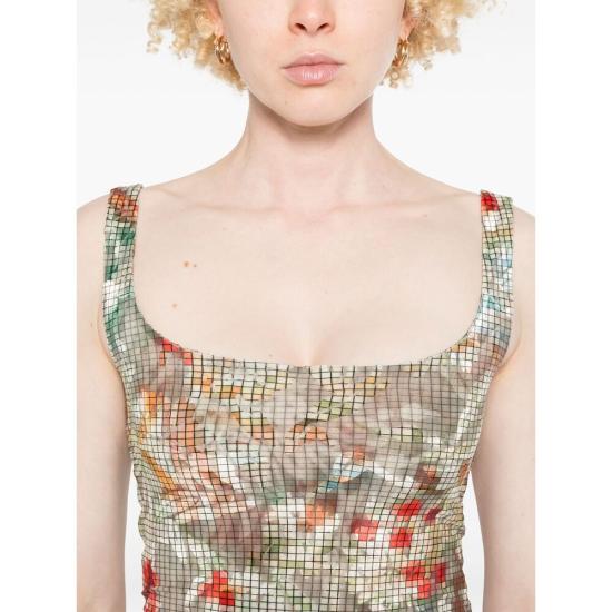 25SS 시에드레스 민소매 티셔츠 WRS25TP05MC CALI MULTI GREEN - SIEDRES