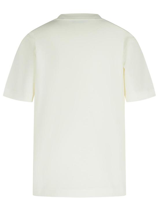 26FW 버버리 크로스 스티치 EKD  코튼 여성 반팔티 8110955B7078 Ivory - BURBERRY