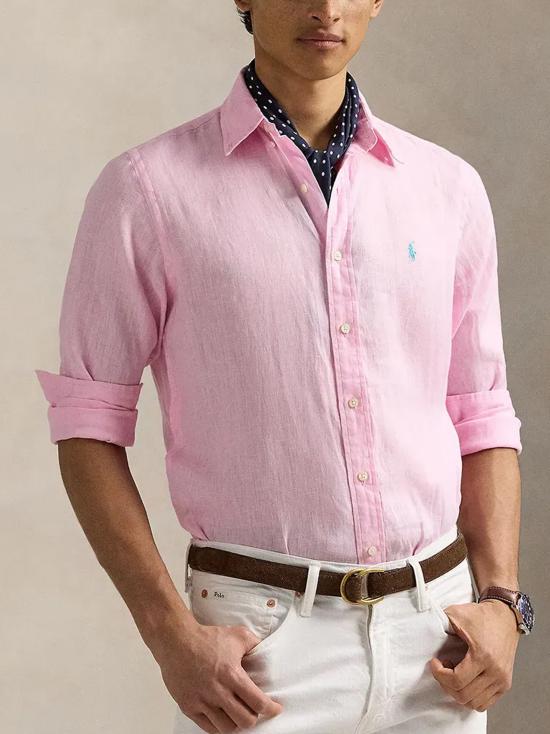 25SS 폴로 랄프로렌 긴팔 셔츠 710968915 002 PINK - POLO RALPH LAUREN