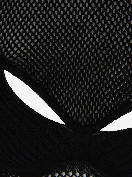  오프화이트 긴팔 티셔츠 OWHT020S24KNI001 1010 BLACK BLACK Black - OFF WHITE