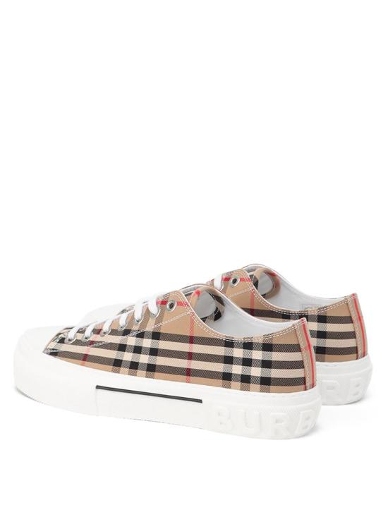 26SS 버버리 빈티지 체크 코튼 스니커즈 8049745 Beige - BURBERRY