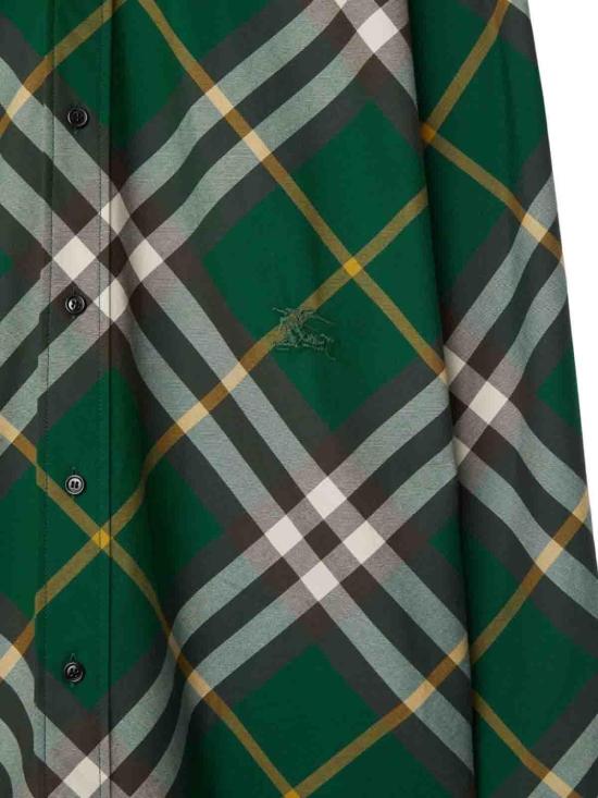 24FW 버버리 체크 긴팔 셔츠  8082886 Green - BURBERRY