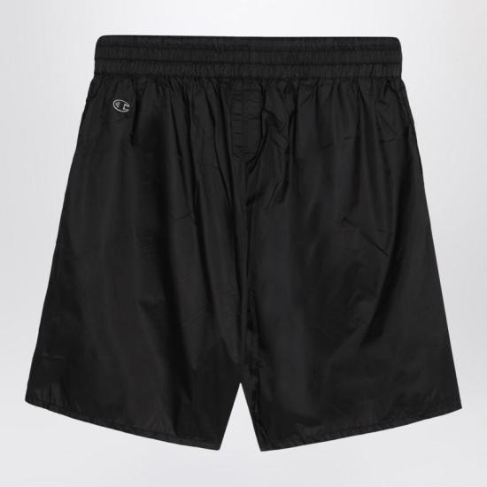 25SS 릭오웬스 x 챔피온 숏팬츠 CM01E1681CHNY Q RICKO 09 Black - RICK OWENS X CHAMPIONS