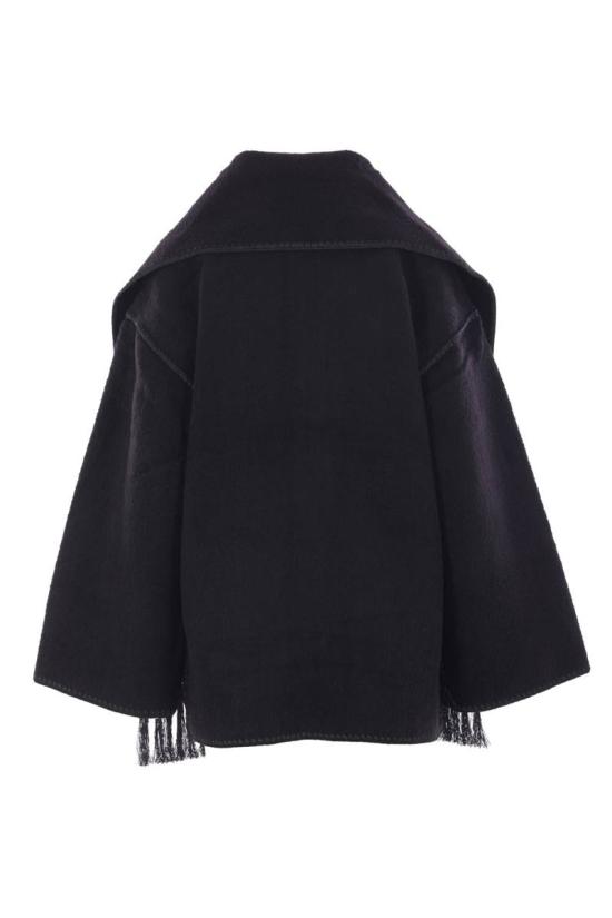 25FW 토템 코트 244WRO918FB0292001 Black - TOTEME