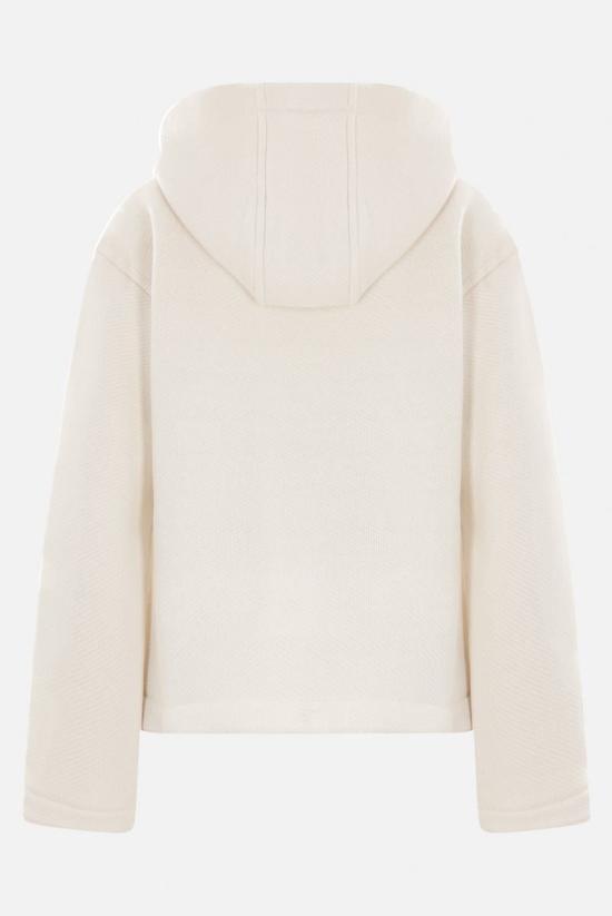 25SS 막스마라 GARY 가리 로고 자수 후드 티셔츠 251192101860013133001 WHITE - MAX MARA