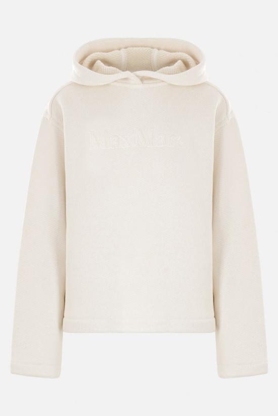 25SS 막스마라 GARY 가리 로고 자수 후드 티셔츠 251192101860013133001 WHITE