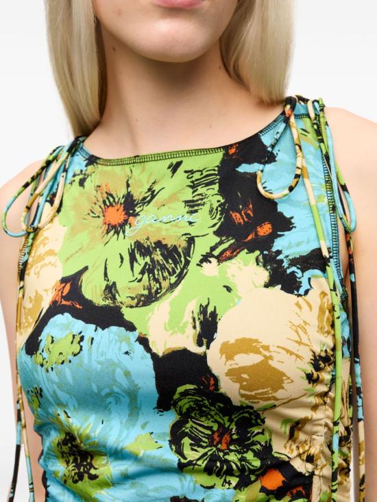 25SS 가니 미디 원피스 T4170999 DOM - GANNI