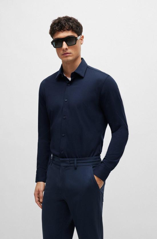 25SS 보스 긴팔 셔츠 50474283 10239269 01 404 Blue - BOSS